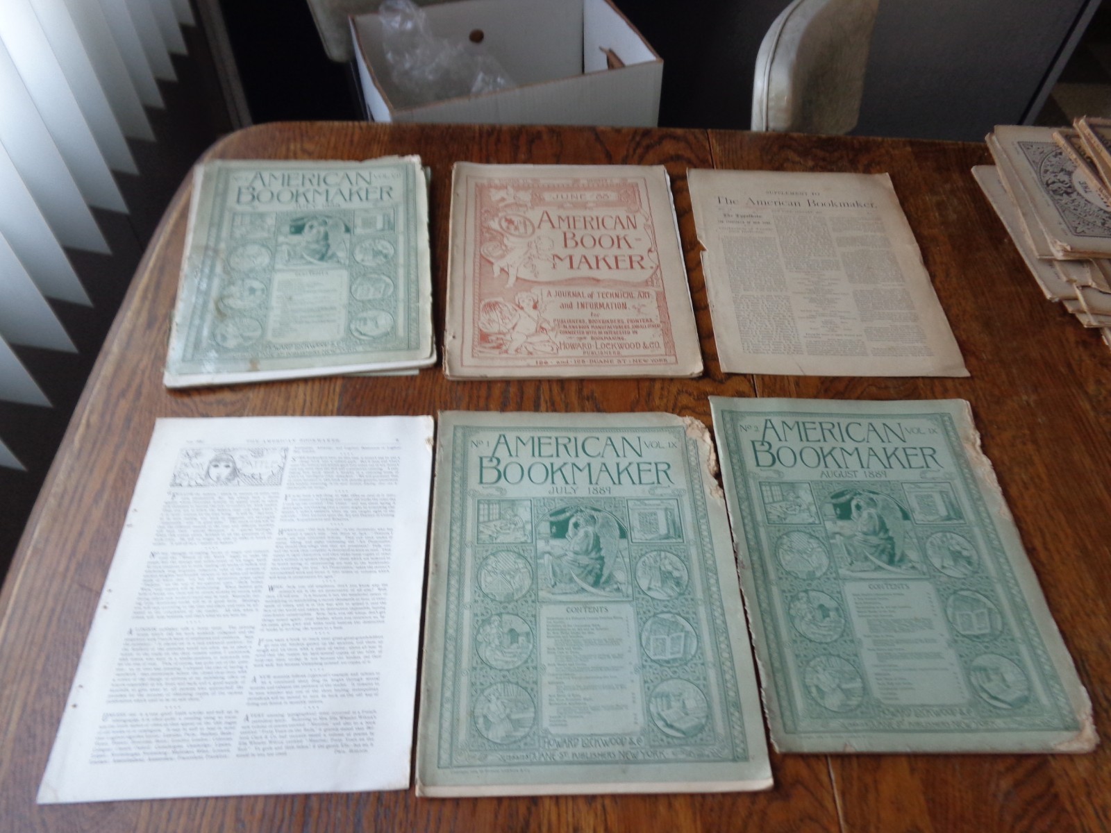 American Bookmaker 1880’s by Howard Lockwood & Co New York