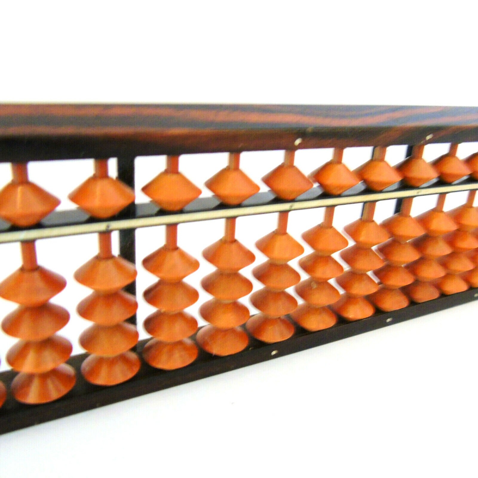 Asian Abacus Math Calculator Long Bead Counter 23 Row 13″x2.5″ Lucky Chinese Vtg