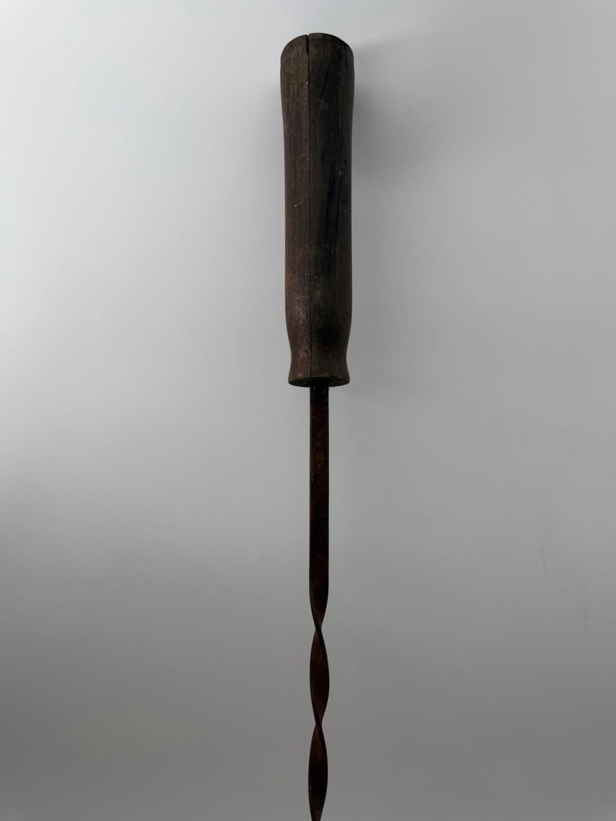Antique Primitive 30” Inch Hand Crafted 2 Prong Fork Fireplace Butchering C