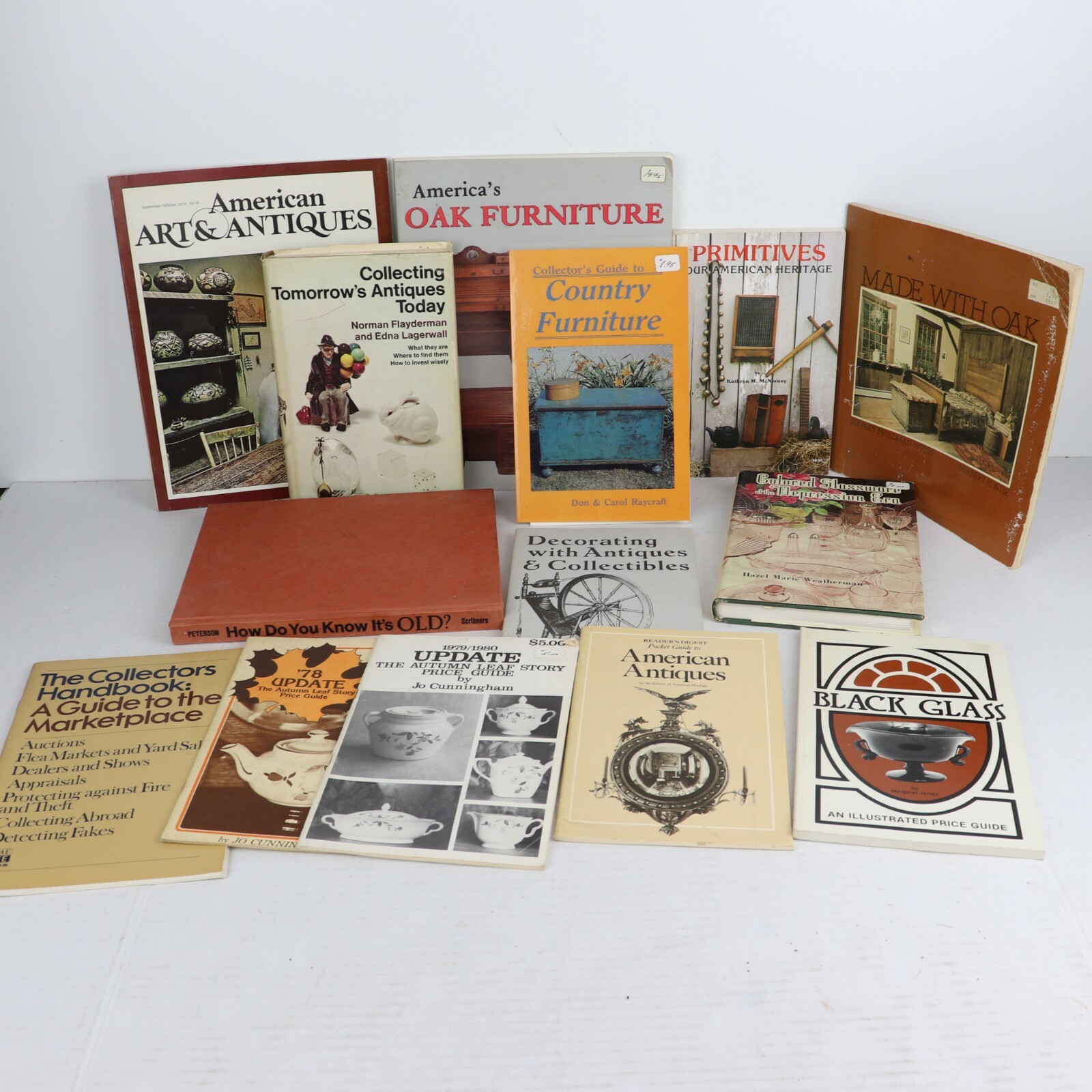 Antique Collector Guides Handbooks Bulk Book Lot Furniture Glassware Oak Art