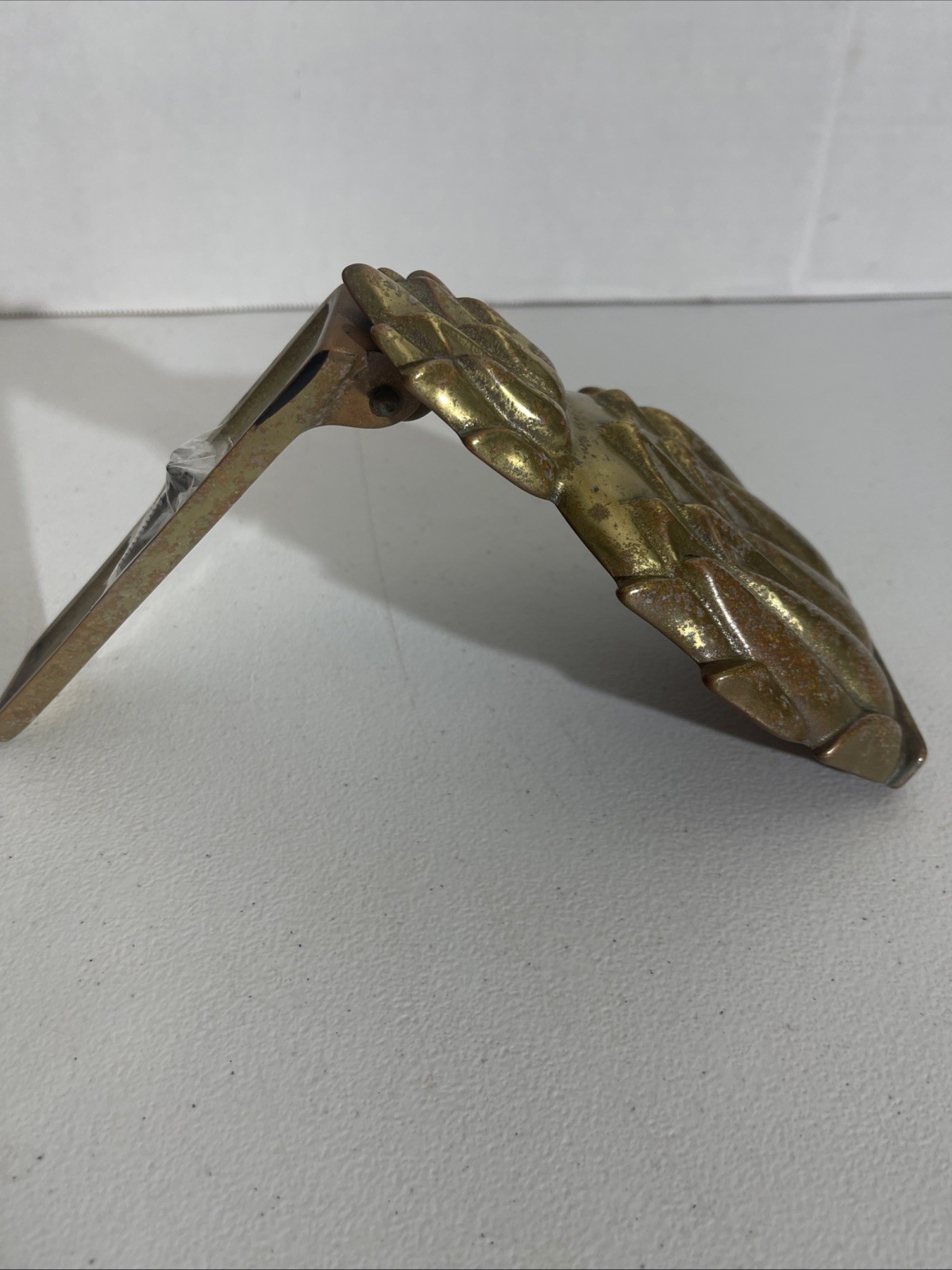 Vintage Newport 4022 Solid Brass Pineapple Door Knocker Heavy 6.5″ W/ Hardware