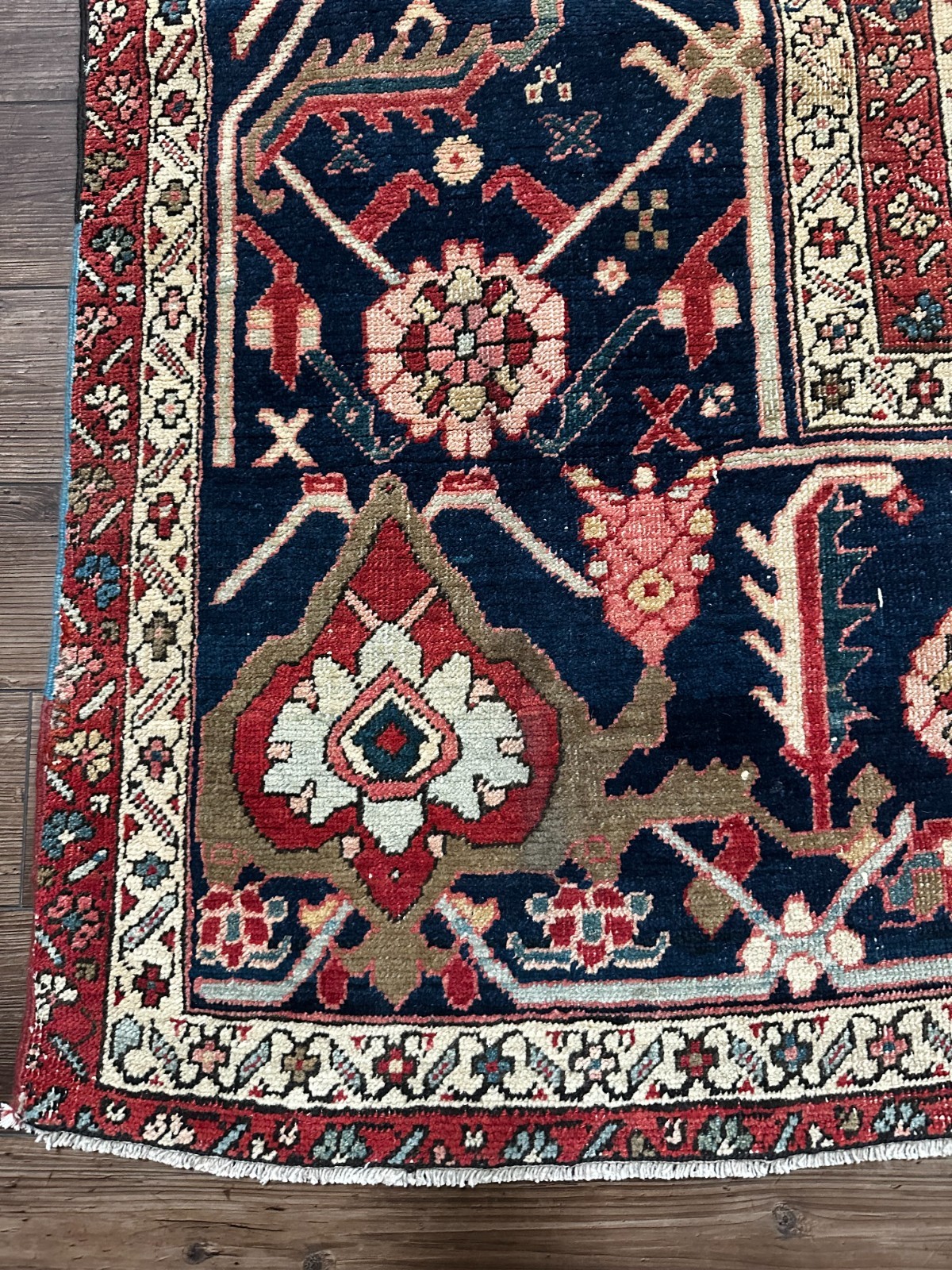 Antique 1910 Tribal Oriental Rug, Excellent Condition, Vegetable Dyes, 11×16