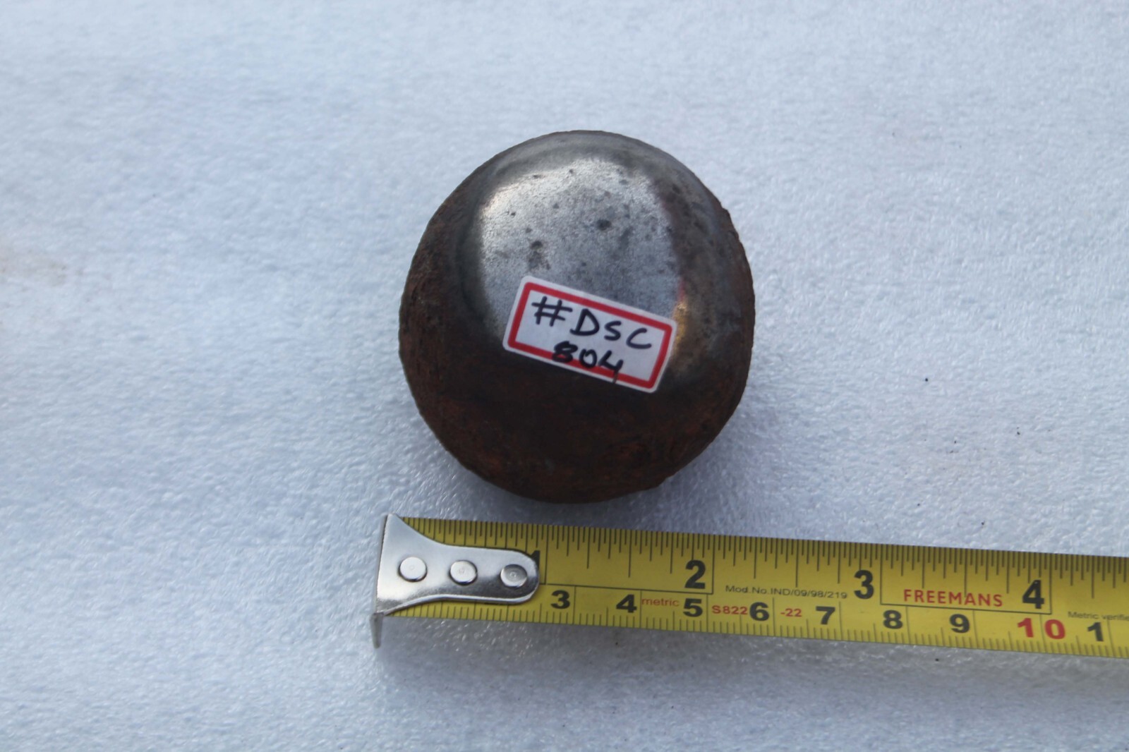 v. v old iron wootz ingot cake/ cannon ball for making jambiya,pesh-kabz dsc#804