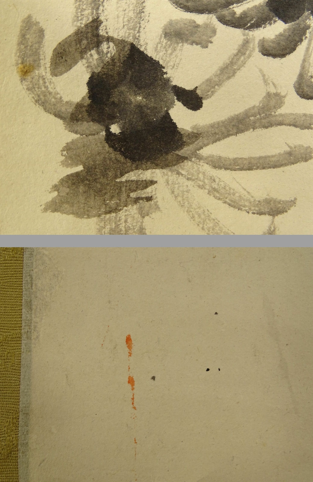 IK407 Chrysanthemum Plant Flower Hanging Scroll Japanese Art painting Picture