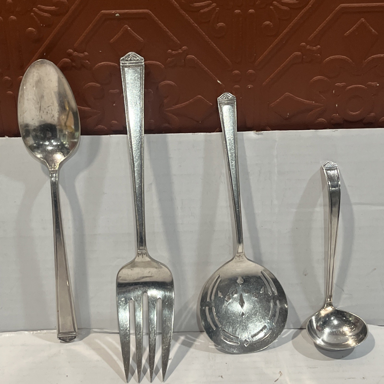 Rogers Bros Flatware Mix Lot Hors D’oeuvres Forks & Serving Piece’s (9)pcs