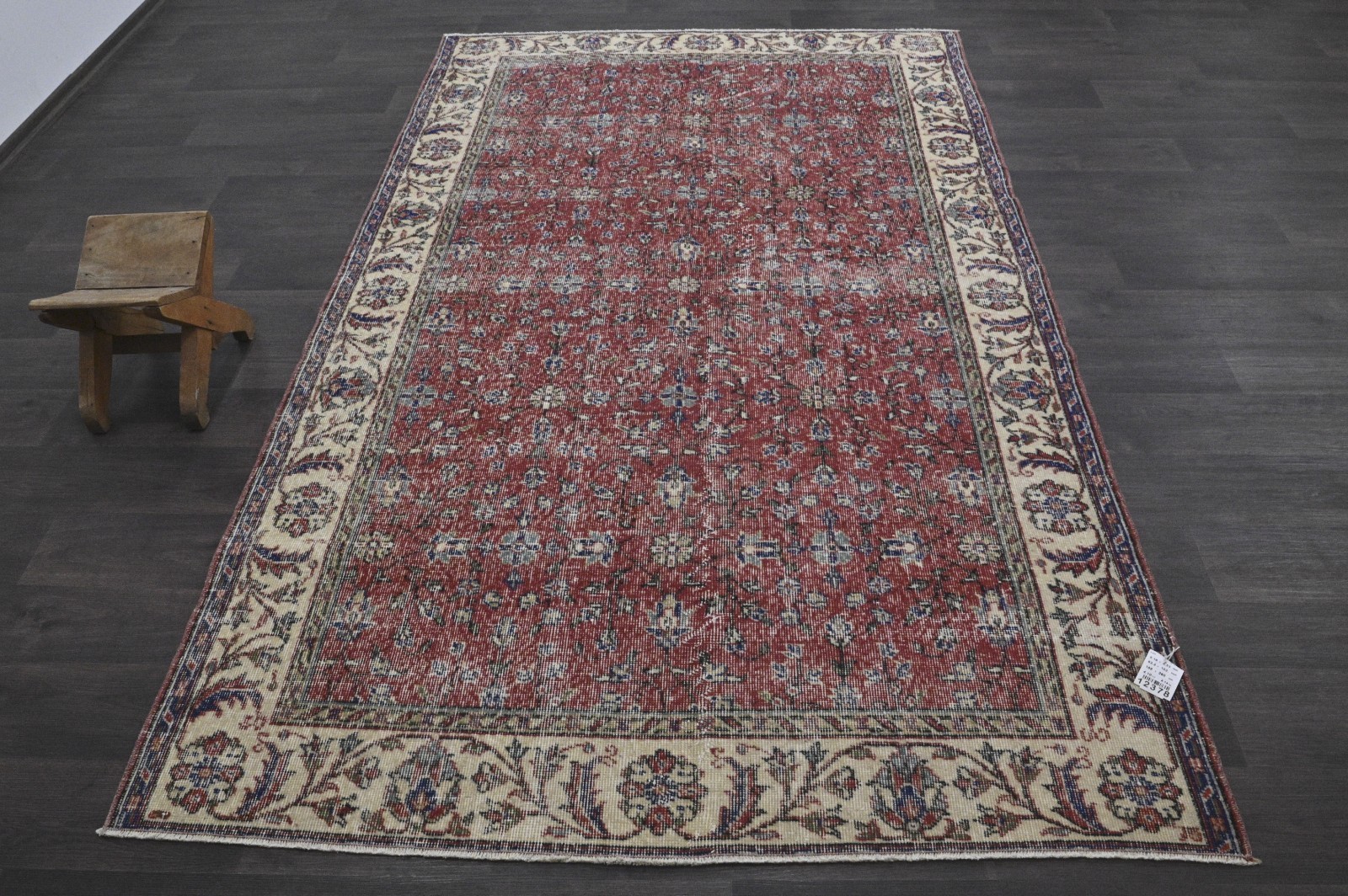 Oushak Turkish Vintage Rug 5×8 Kilim Rug Anatolian Handmade Boho Decor RED