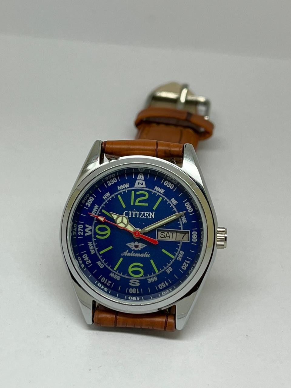 Vintage Citizen Automatic 21 Jewels Men’s Wristwatch Blue Dial