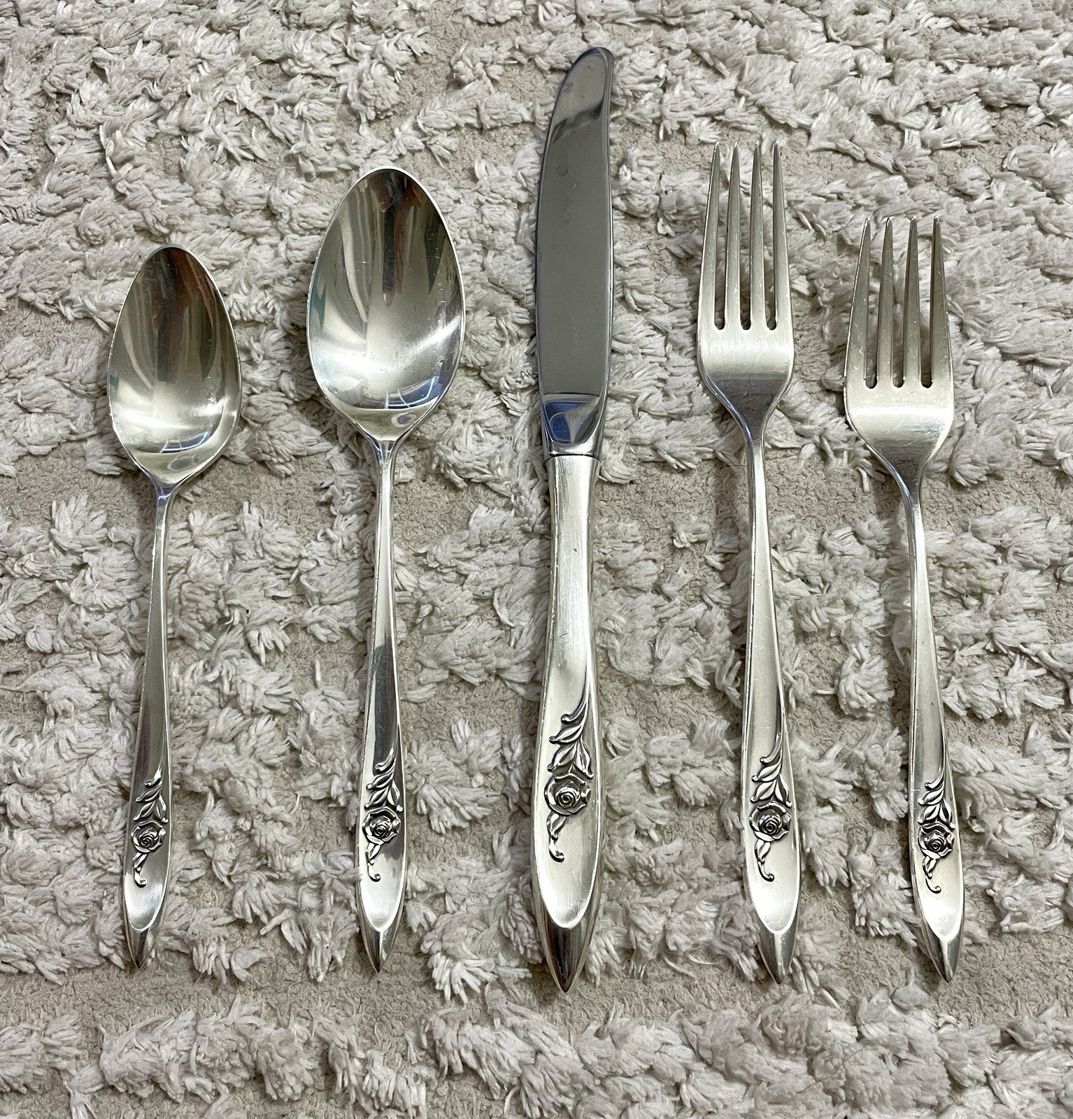 Romance Rose 5-Piece (1 set) Place Setting Sterling Fine Arts