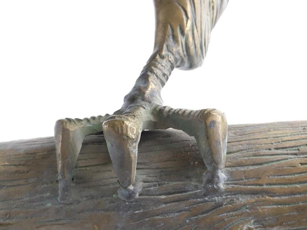 Antique Solid Brass Eagle Landing Sculpture 20L x 14W x 21.25H 1/1 On eBay