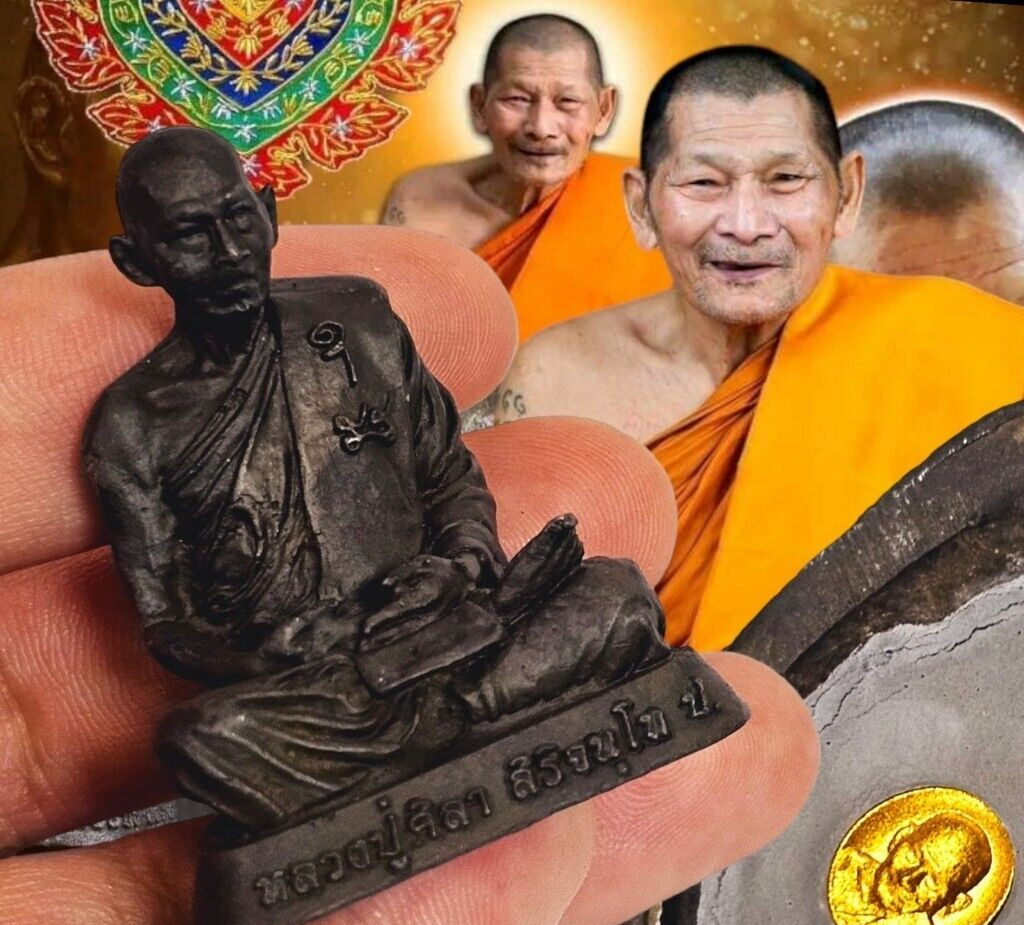 Statue of Luang Pu Maha Sila Sirichantho LP MahaSila Thai Buddha Amulet