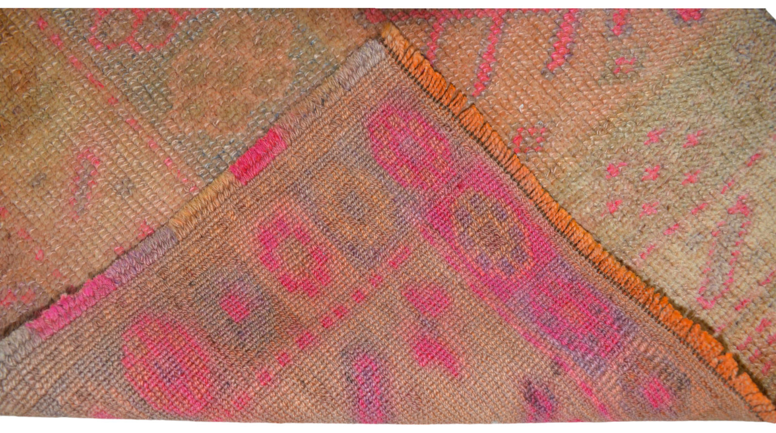 3×8 ft Antique Turkish Rug Hand made Natural Dyes Short Runner act 3.3 x 7.9 ft