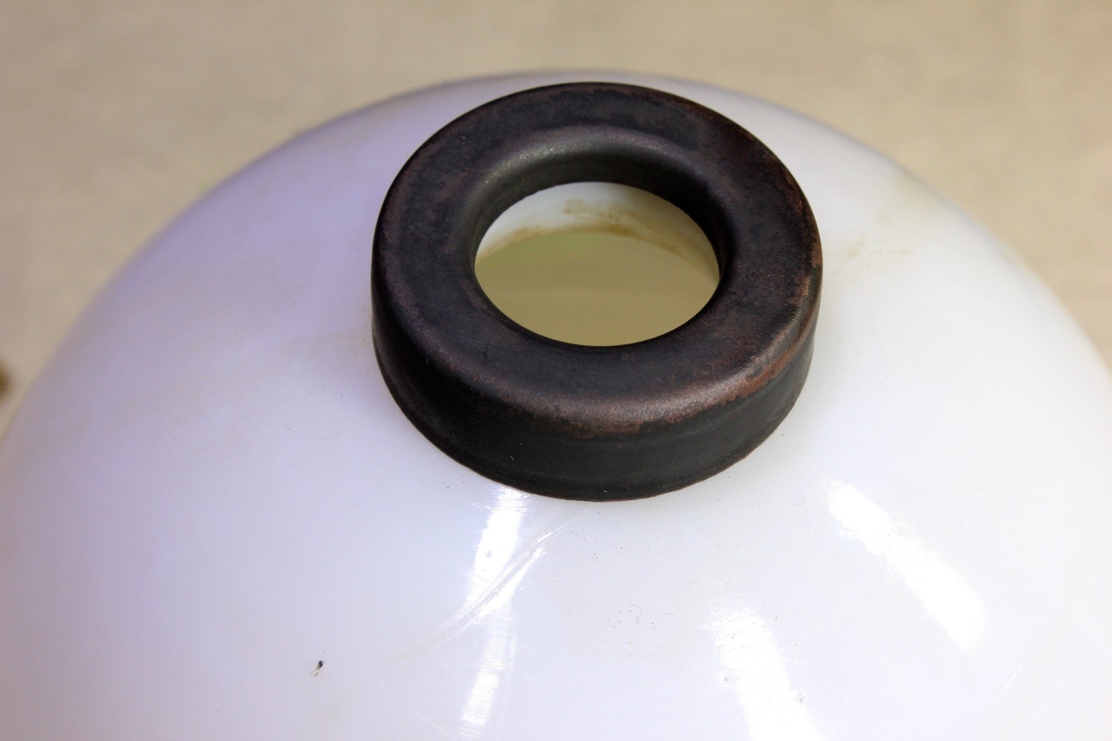 2 Lightning Rod Ball End Caps New Replacement 1 1/4 Brown Tarnished Copper Small