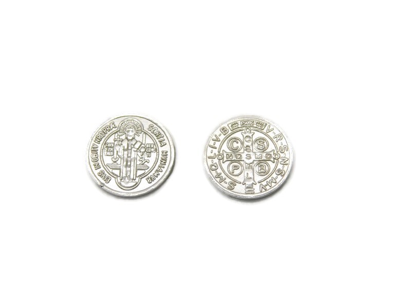 Pure Silver .999 Set of 2 St. Benedict Coins