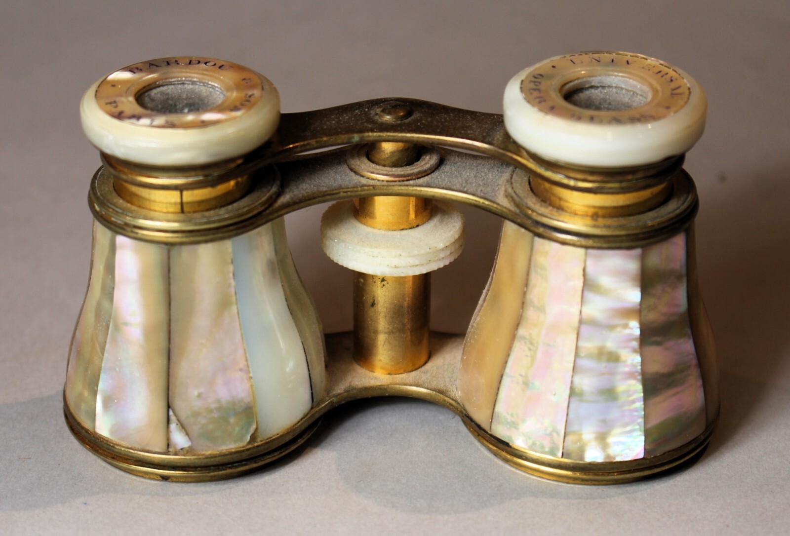 Antique Fine French Mother of Pearl Opera Glasses by BARDOU of Paris c. 1910
