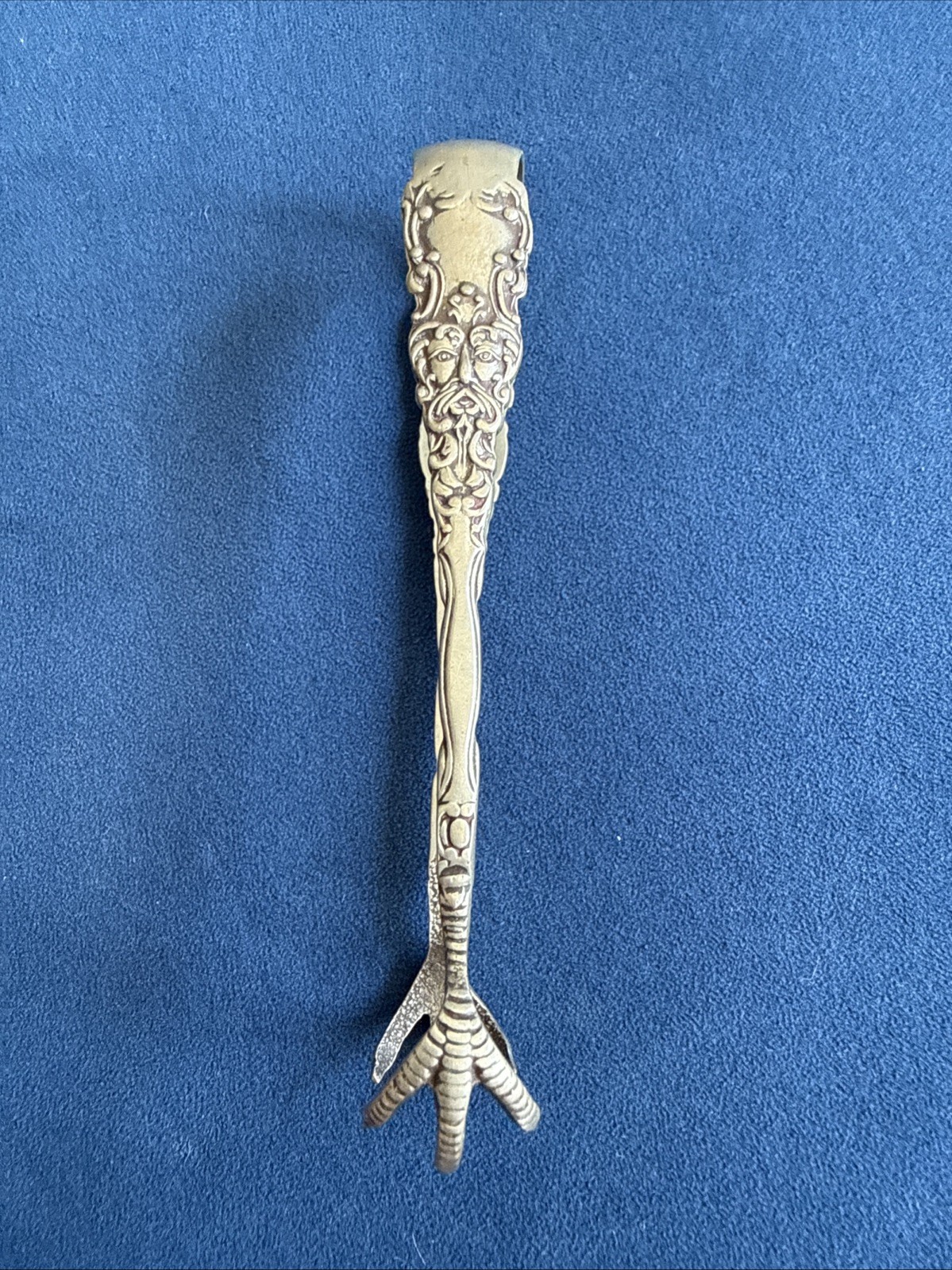 Antique Silver Plated Sugar Tongs 3 Claw