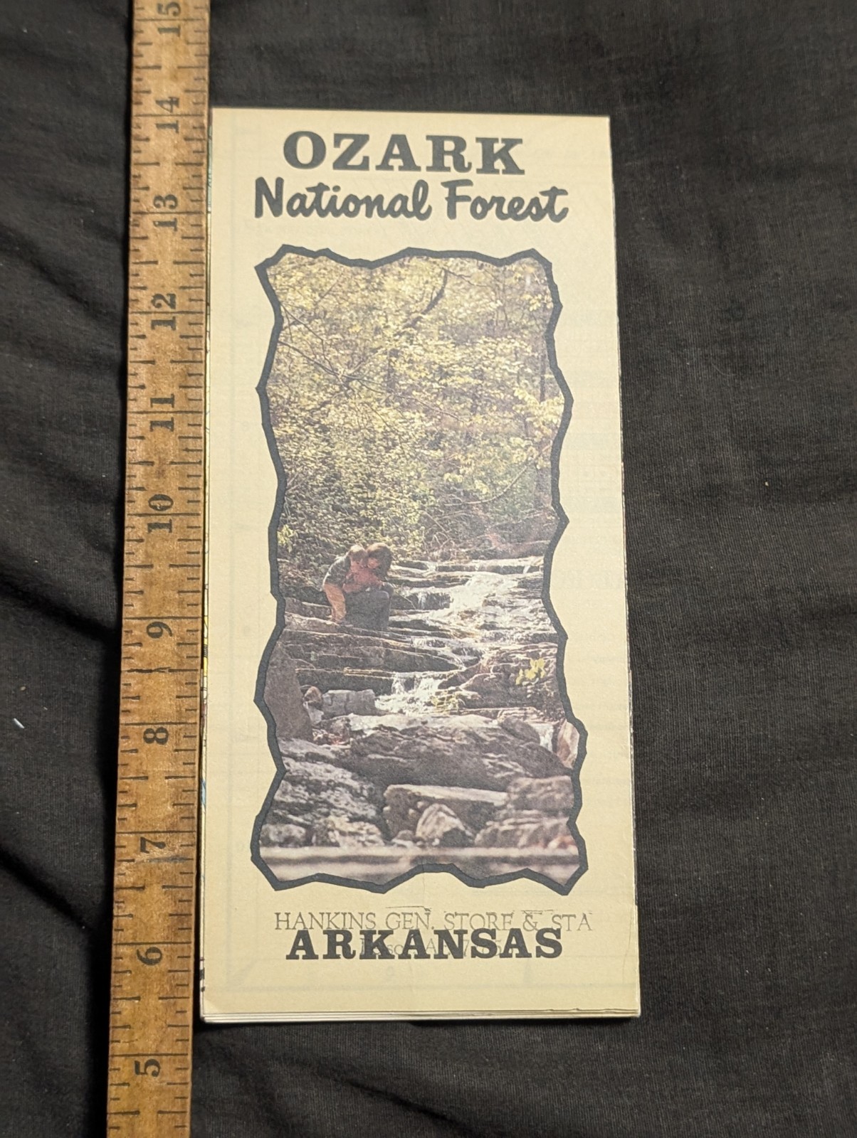 Vintage 1976 Ozark National Forest Arkansas road map