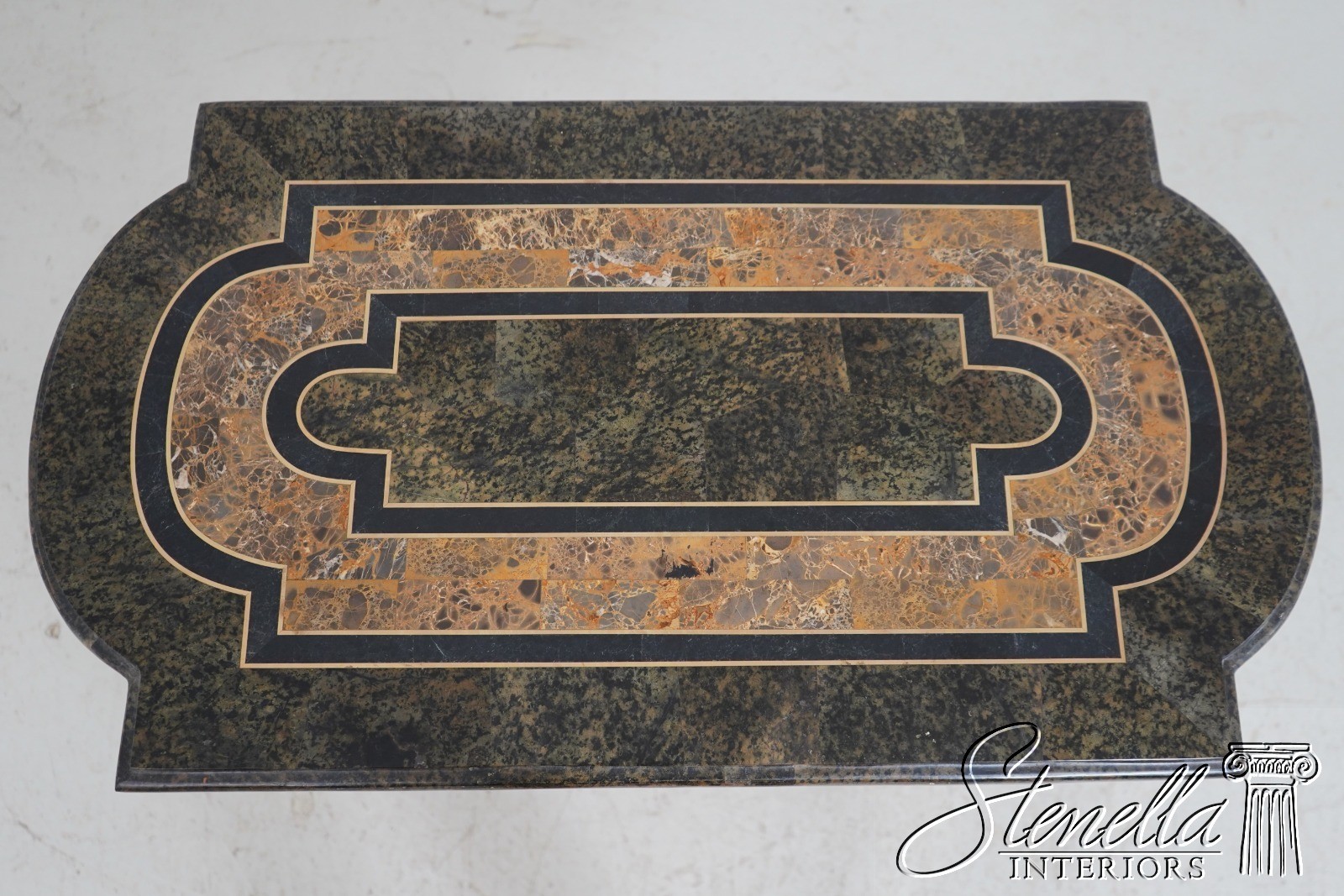 L69285: MAITLAND SMITH Attributed Marble Top Continental Occasional Table