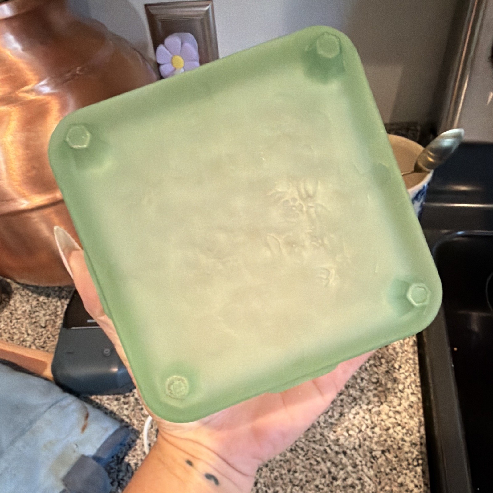 Frosted Green Bee Box-READ