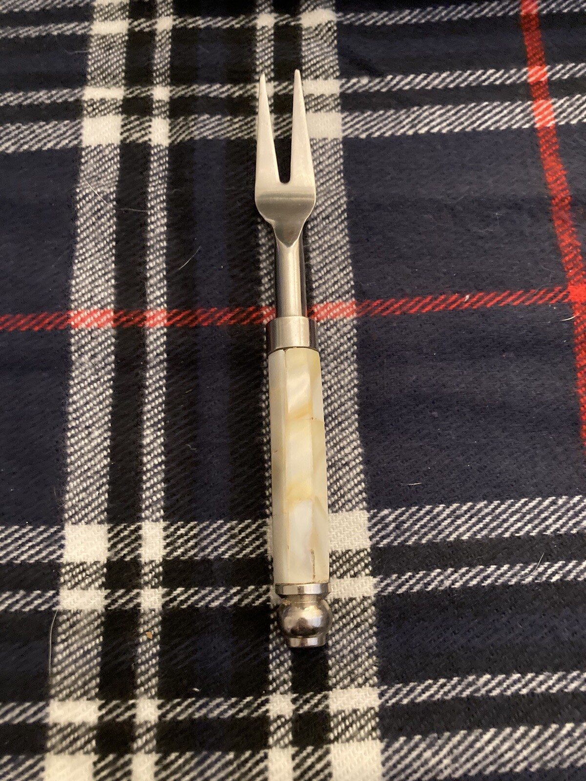 Tl Mulino New York Carving Fork With Jade Handle