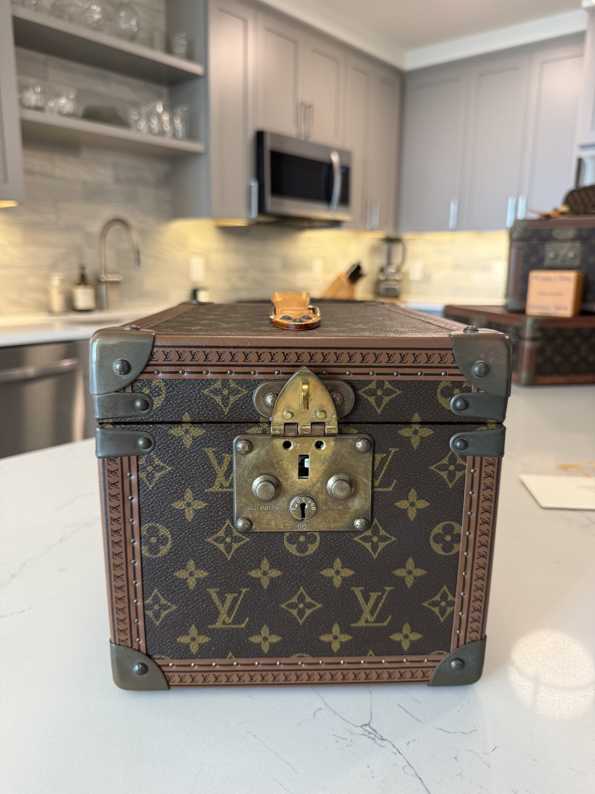 Louis Vuitton Boite a Falcons Vanity Trunk in Monogram Canvas with Insert & Key