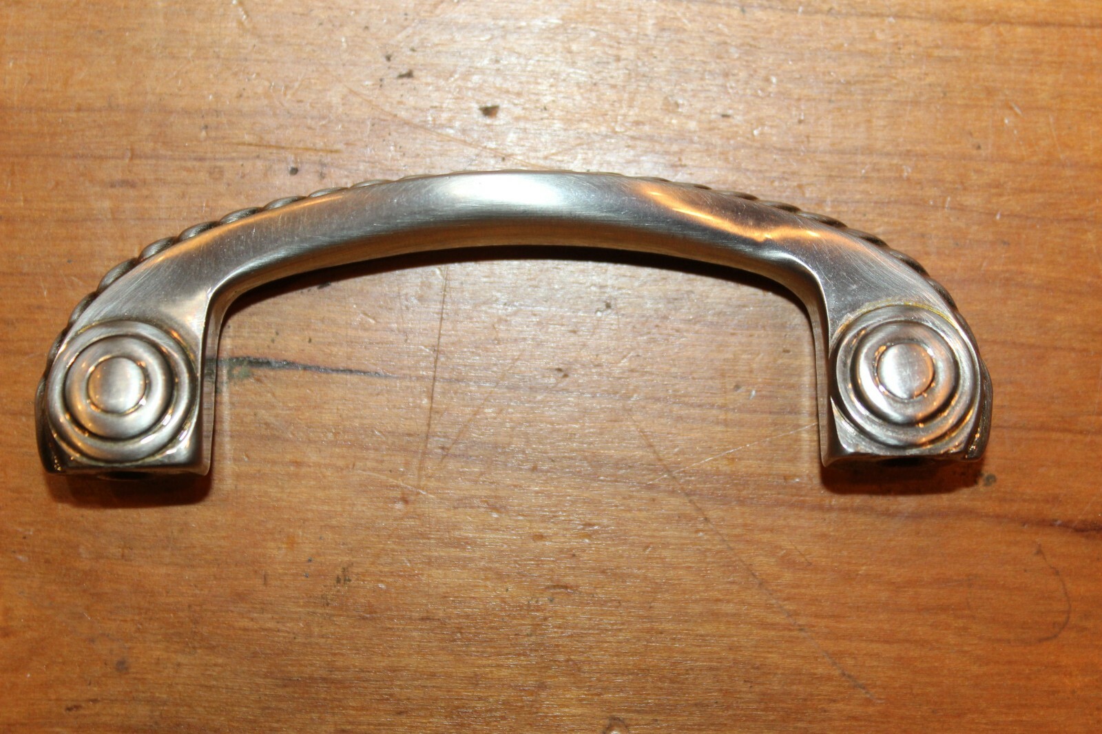 NOS Brushed Nickel Finish with Gold highlights on Heavy Cast Material H-26