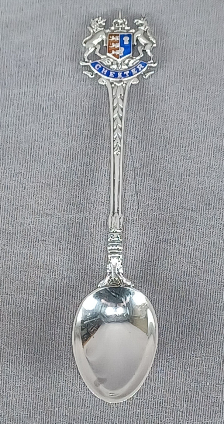 James Fenton Birmingham Chester Armorial Sterling Silver Spoon C. 1935