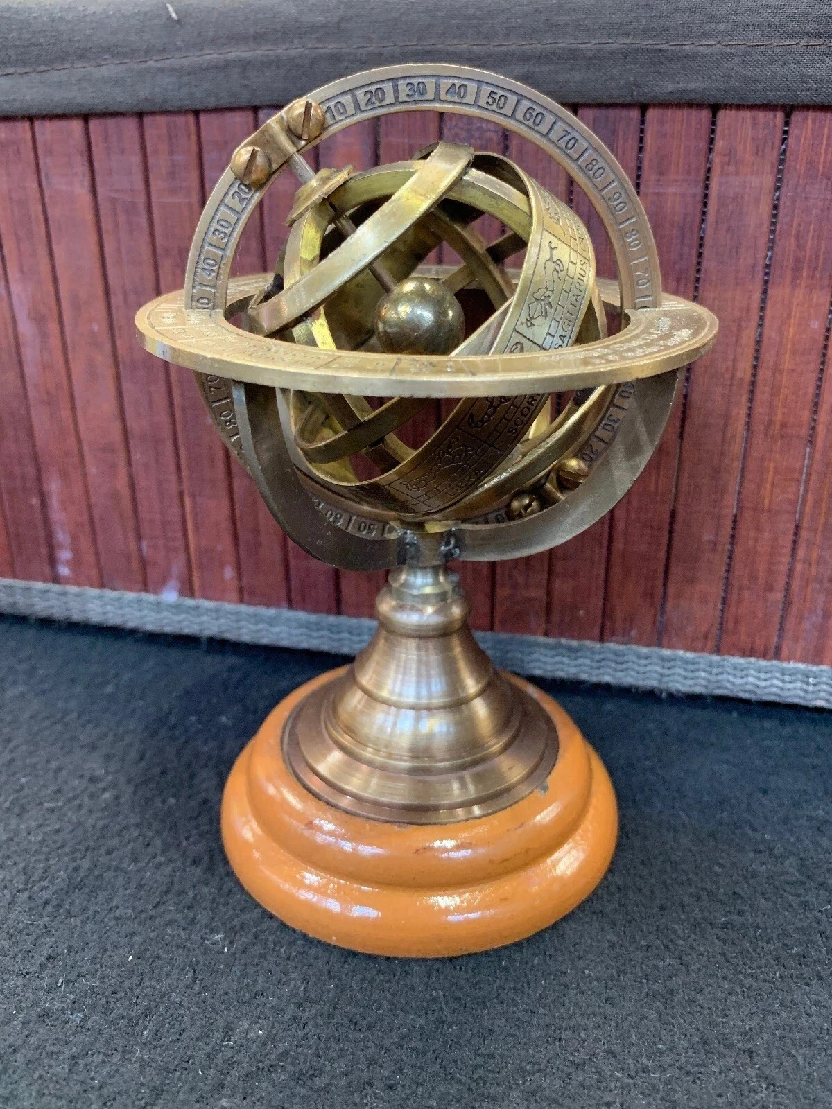 Armillary Sphere Model Antique Brass Armillary Globe 5 inch Table Top Decorative