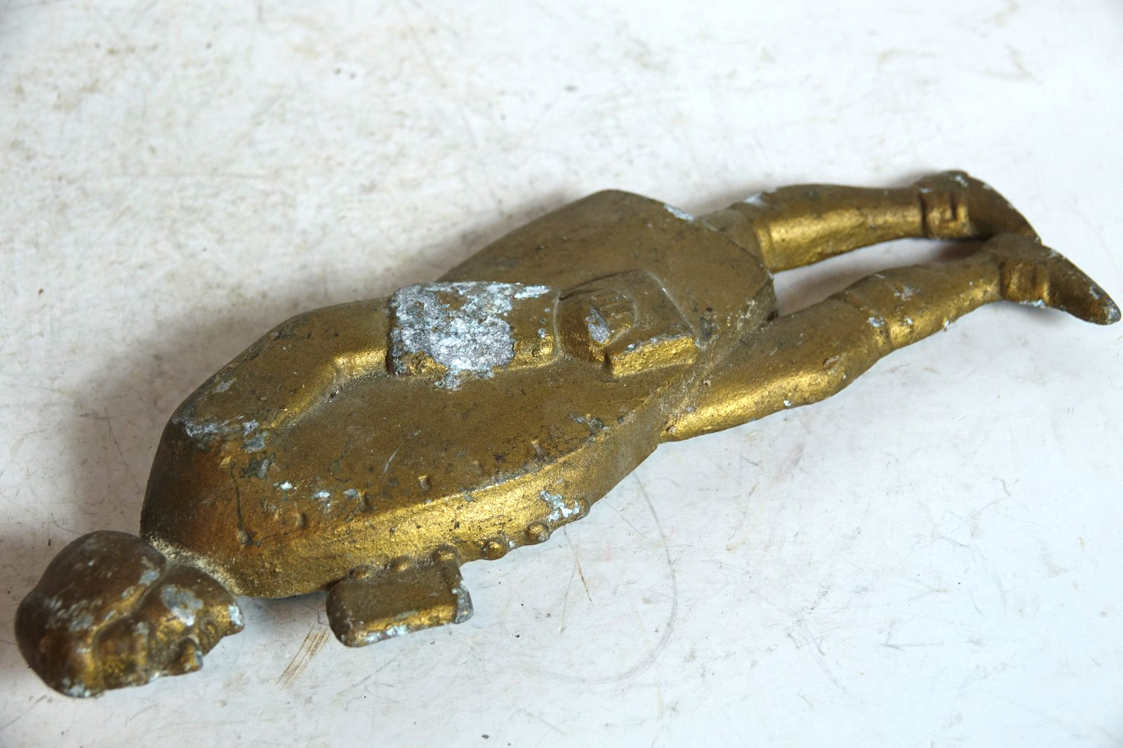 OLD ADVERTISING METAL FIGURE Dr JOHNSON BARCLAY PERKINS LONDON BREWERY COURAGE