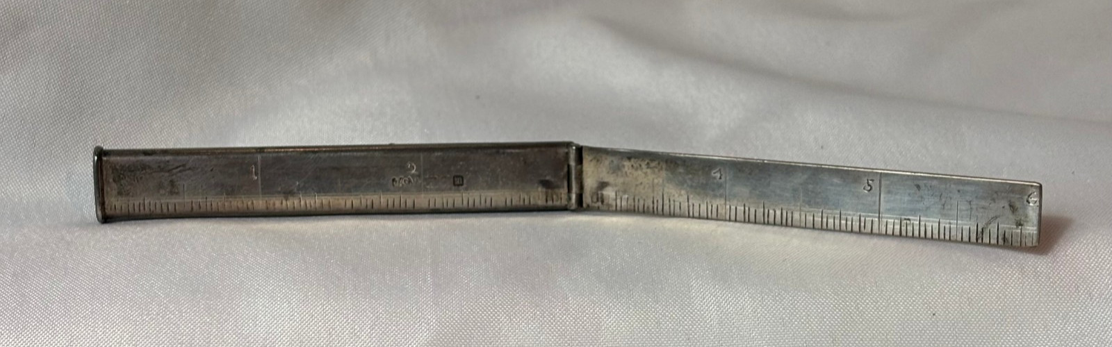 Antique JCV Sterling Silver Ruler Pencil Holder John Collard Vickery 18.17 Grams