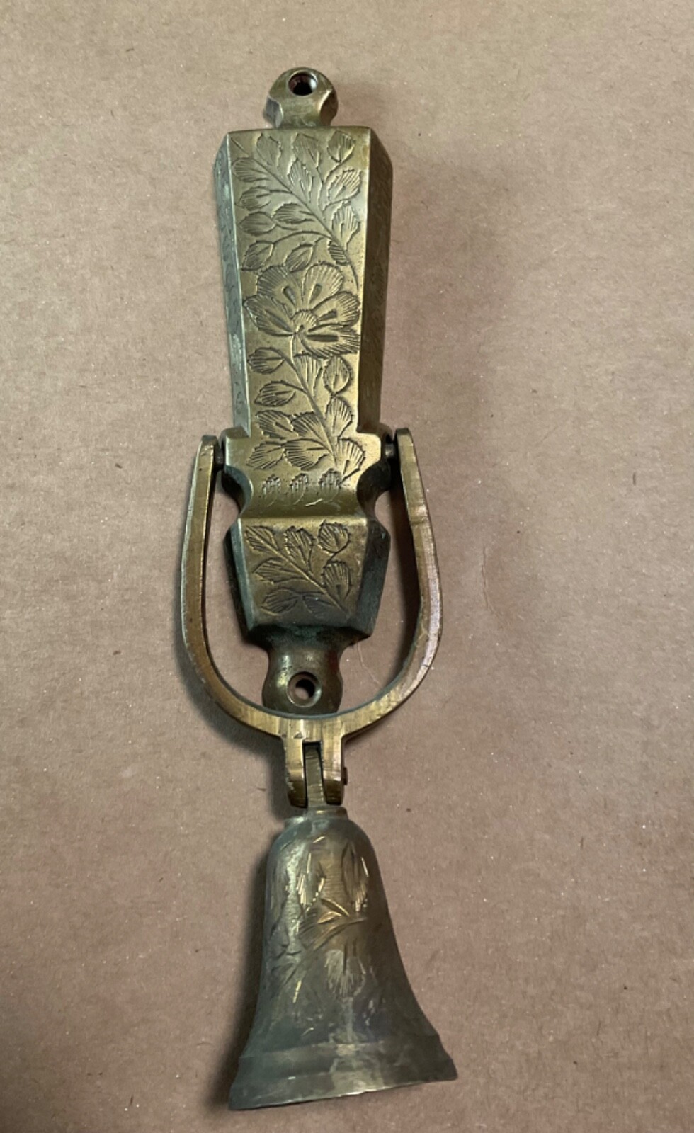 Vintage Bells of Sarna India 263A1 Brass Bell door knocker
