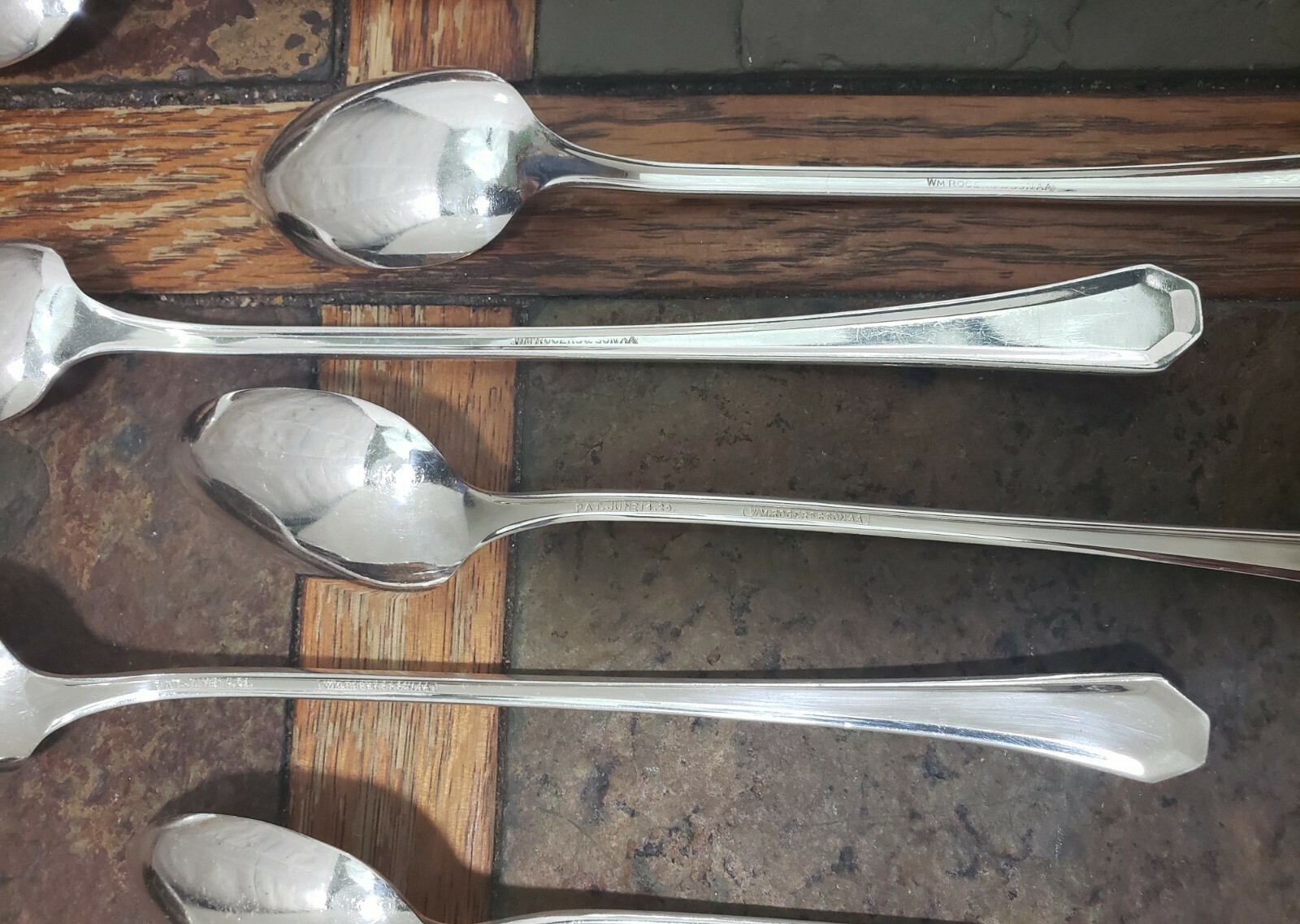 LOT OF 10 c1920 LA FRANCE 🇫🇷 SILVERPLATED ICED TEA 🧉 / COLD BEVERAGE SPOONS
