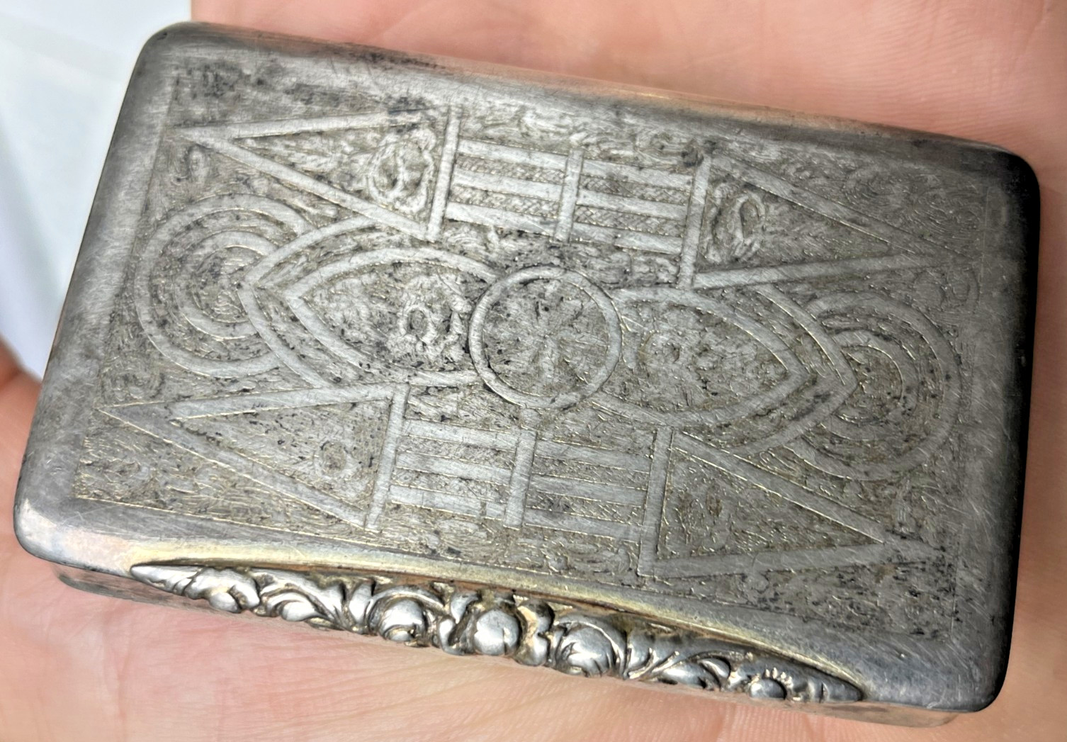 Antique Austro-Hungarian 13 Loth Silver Snuff Box – 80 Grams – Prague 1840-1860