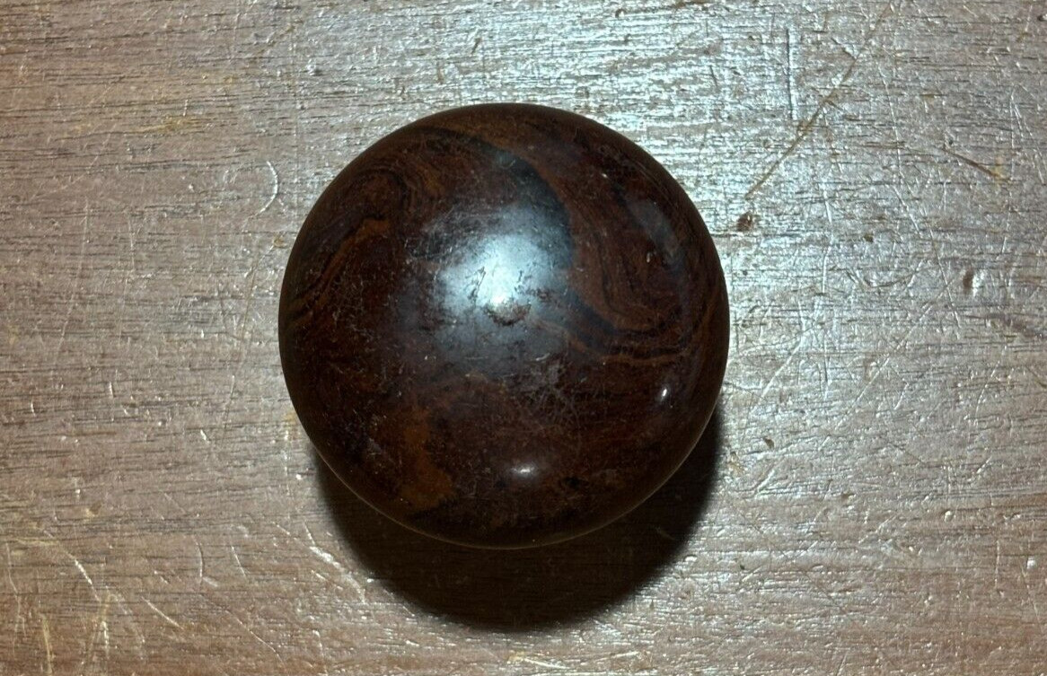 Antique wood grain doorknob with square female spindle connection