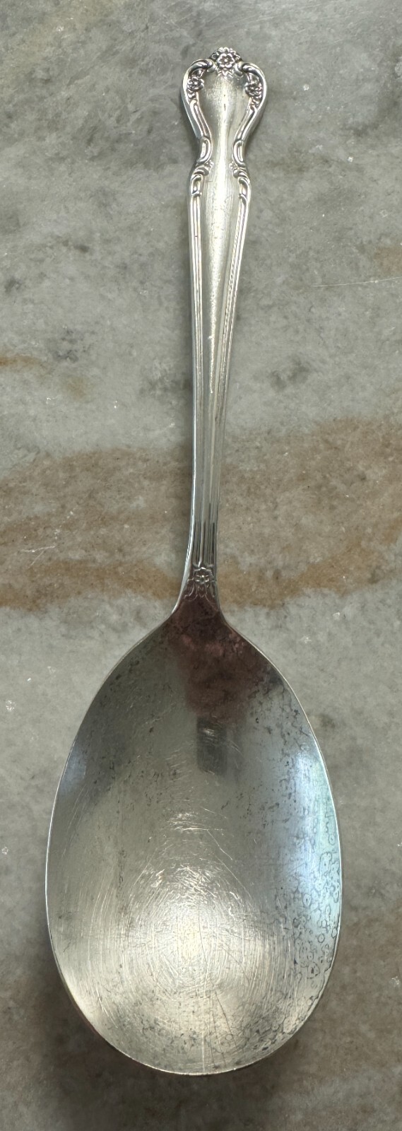 Solid Smooth Casserole Spoon Daybreak-Elegant Lady (Silverplate, 1952) by Intern