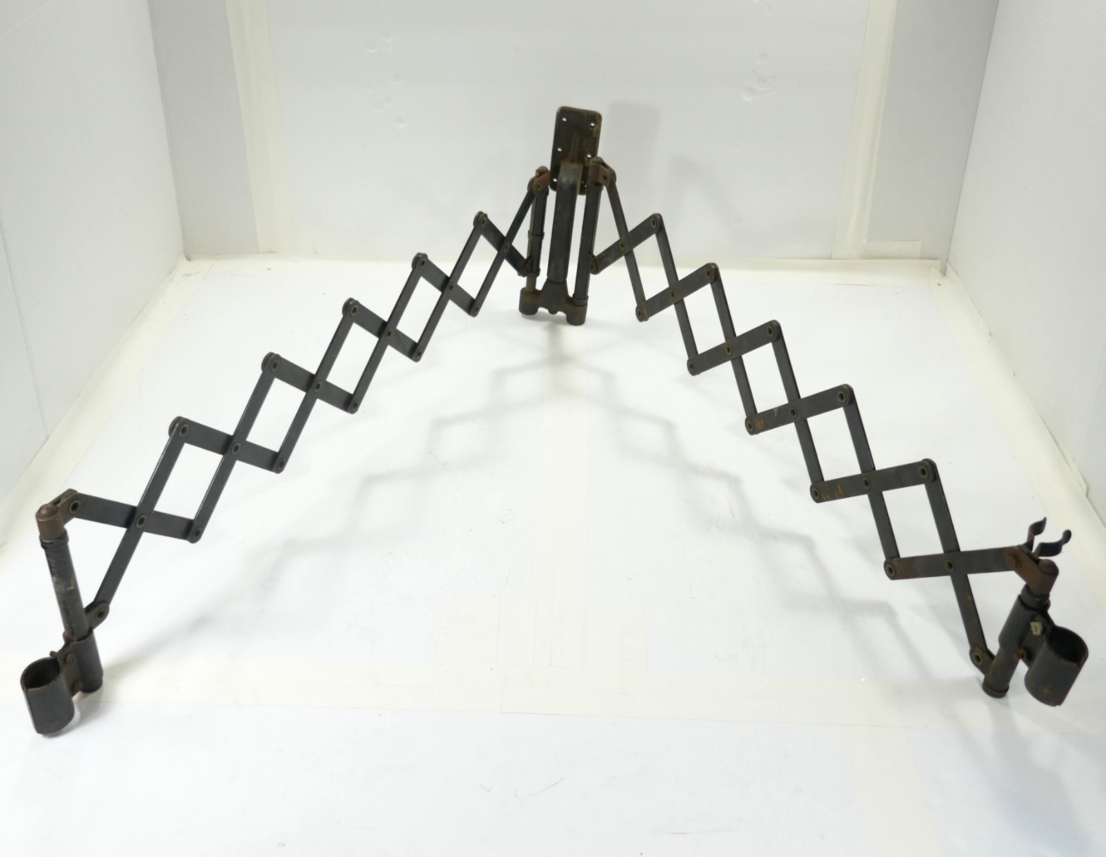 Vintage Scissor Accordion Folding Arm Bracket Light Wall Mount candle phone