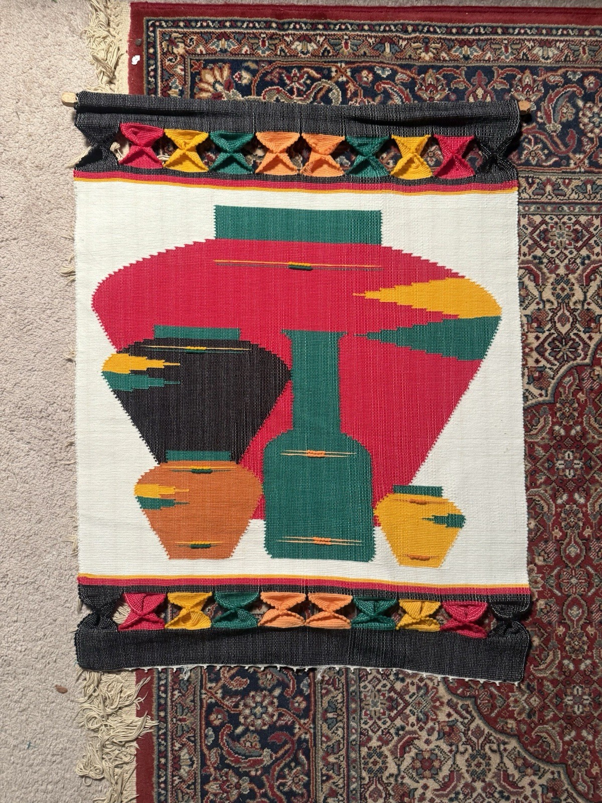 Vintage Handwoven Tapestry