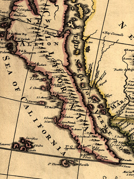 1685 Map of the English Empire in America – 16×20