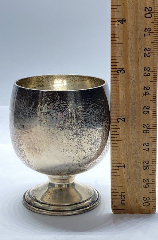 B&M Sterling Silver Small Cup Goblet Cordial #54 Newark NJ Vintage 68.9g