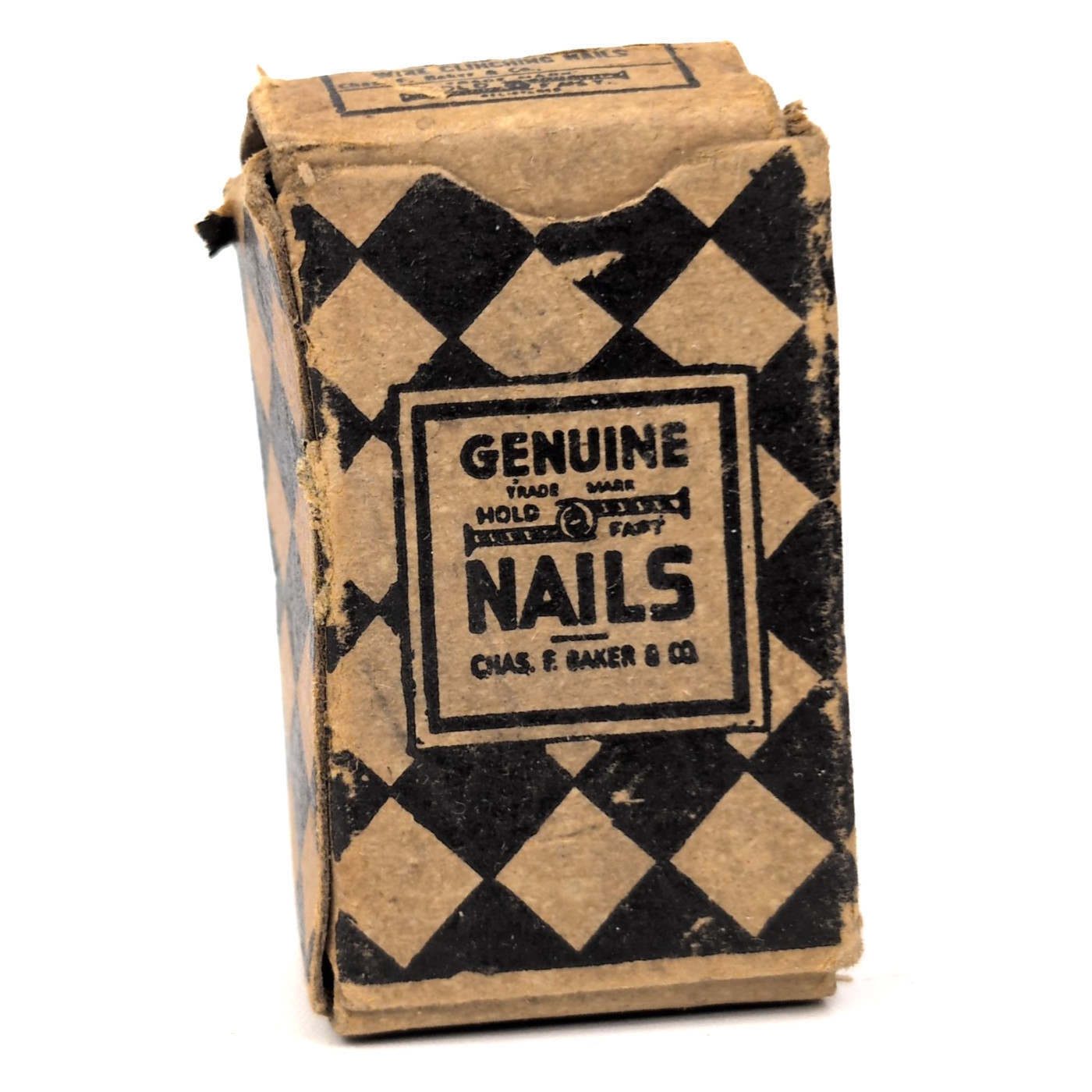 Vintage Chas F Baker Sharpoint Wire Clinching Nails No. 6 5/8″ Original Box