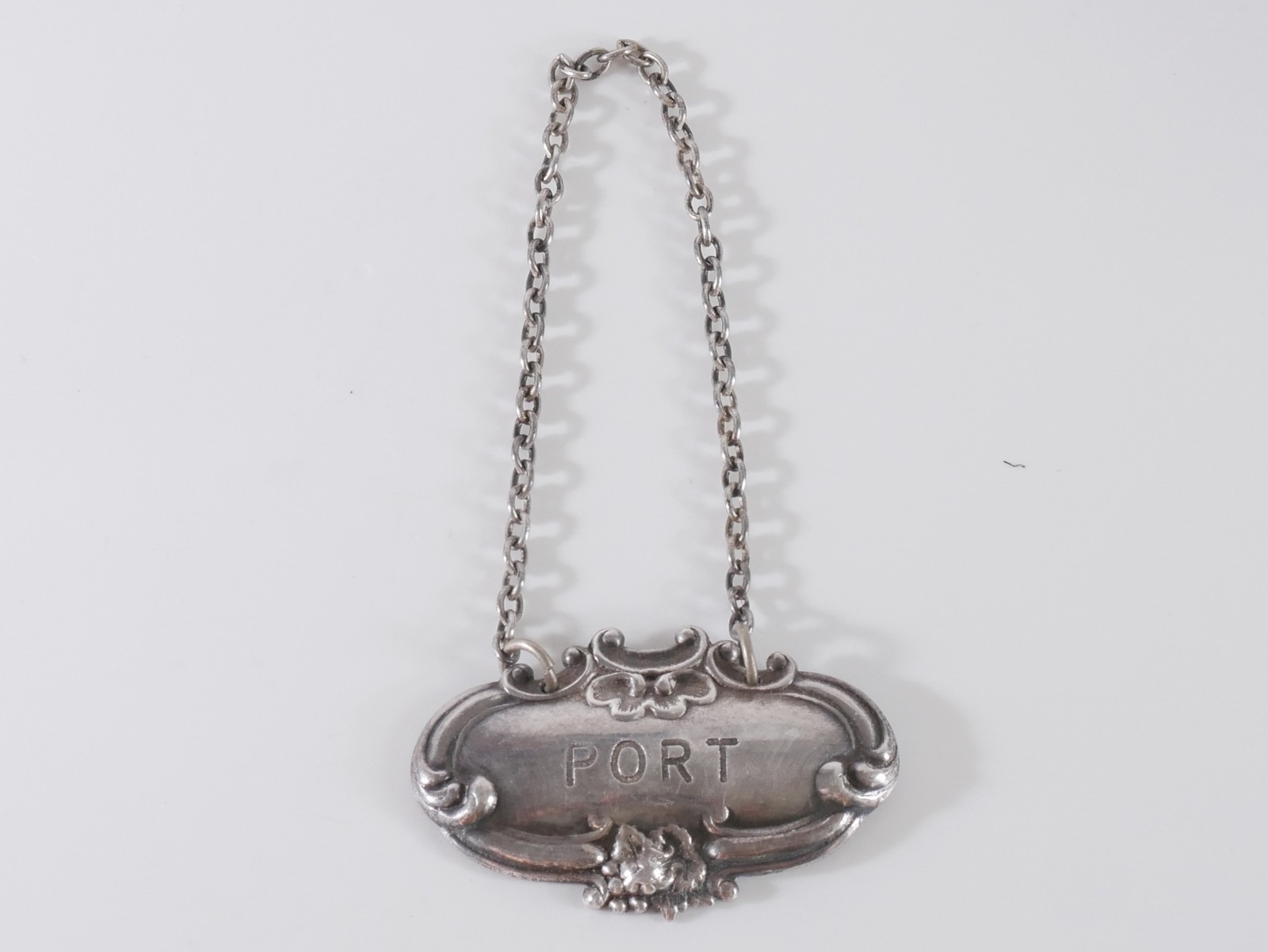 Vintage Sterling Silver PORT Decanter Label Wine Bottle Tag 10.57g