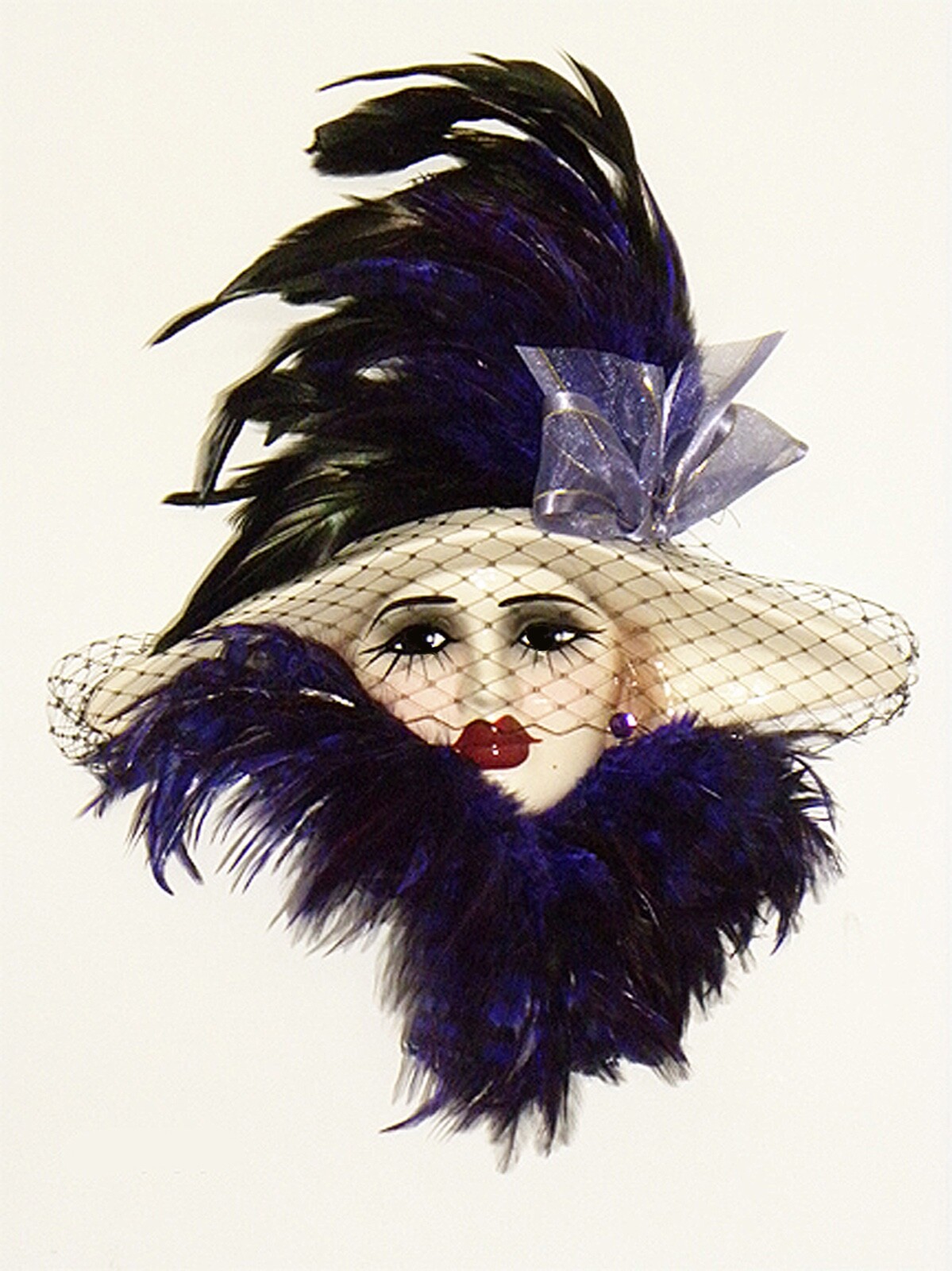 Unique Creations Large Lady Face Mask Wall Hanging Decor – NEW IN BOX