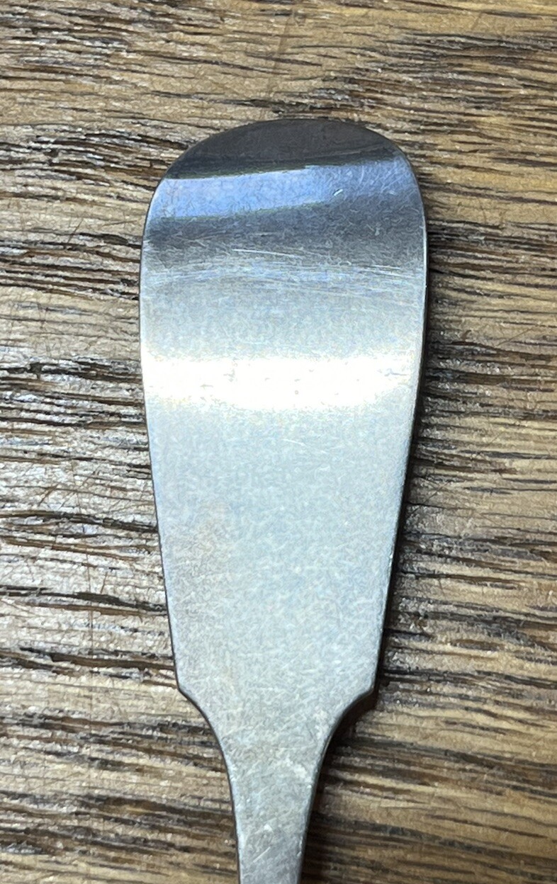 American Coin Silver Lunch/Cake Fork Hotchkiss & Schreuder Syracuse NY c1850
