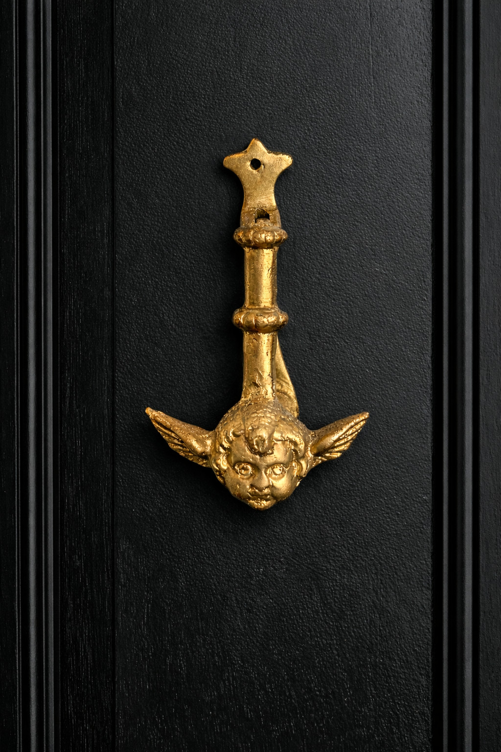 Small Brass Angel Door Knocker from Portugal