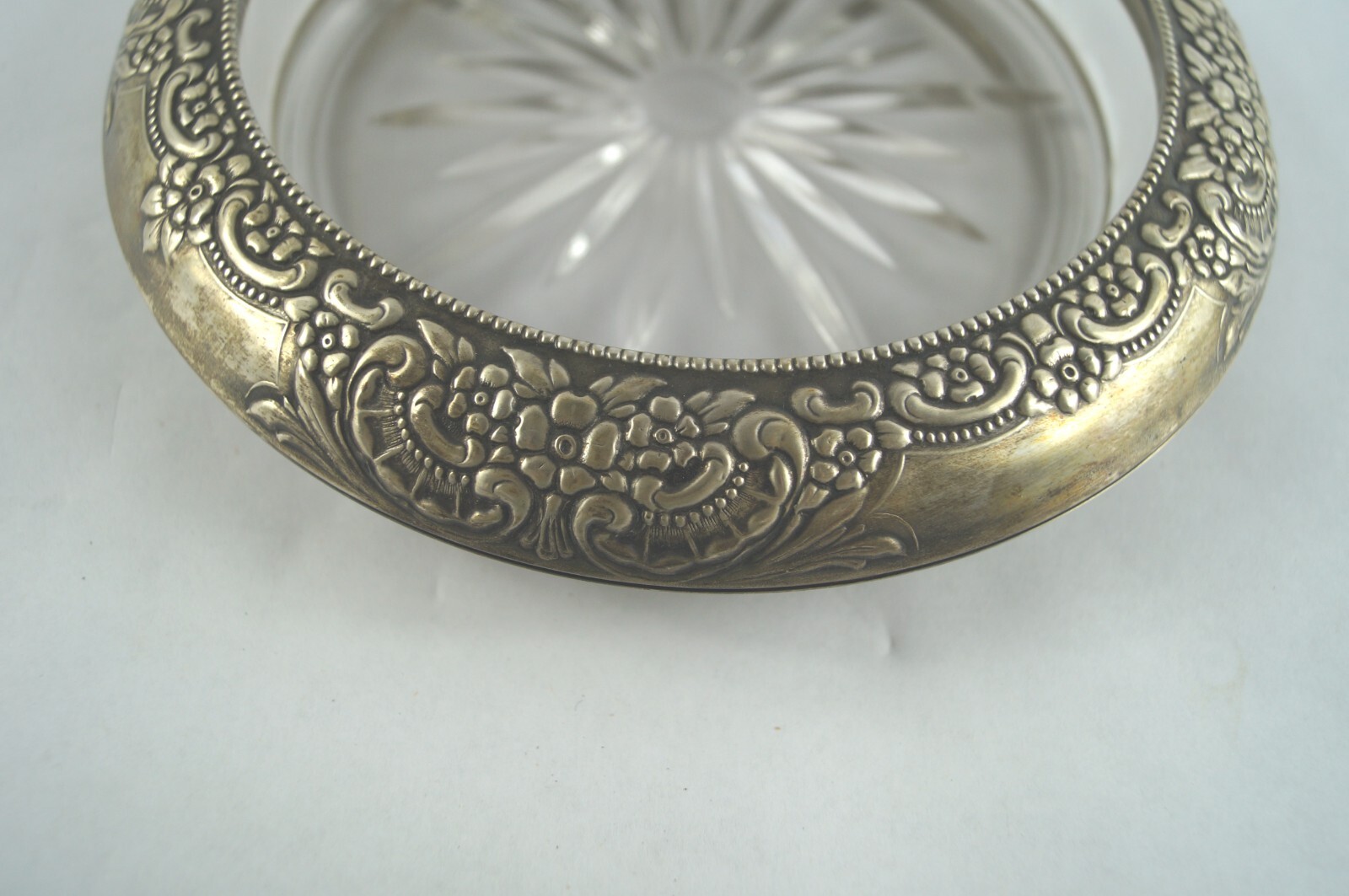 Vintage Botticelli Bottle Coaster Hank M. Whiting Sterling Silver 7 in Dia D341