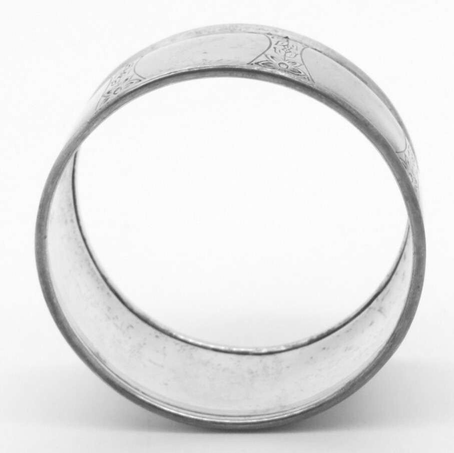 Antique Roden Bros Sterling Silver Napkin Ring, No Monogram, Made in Canada