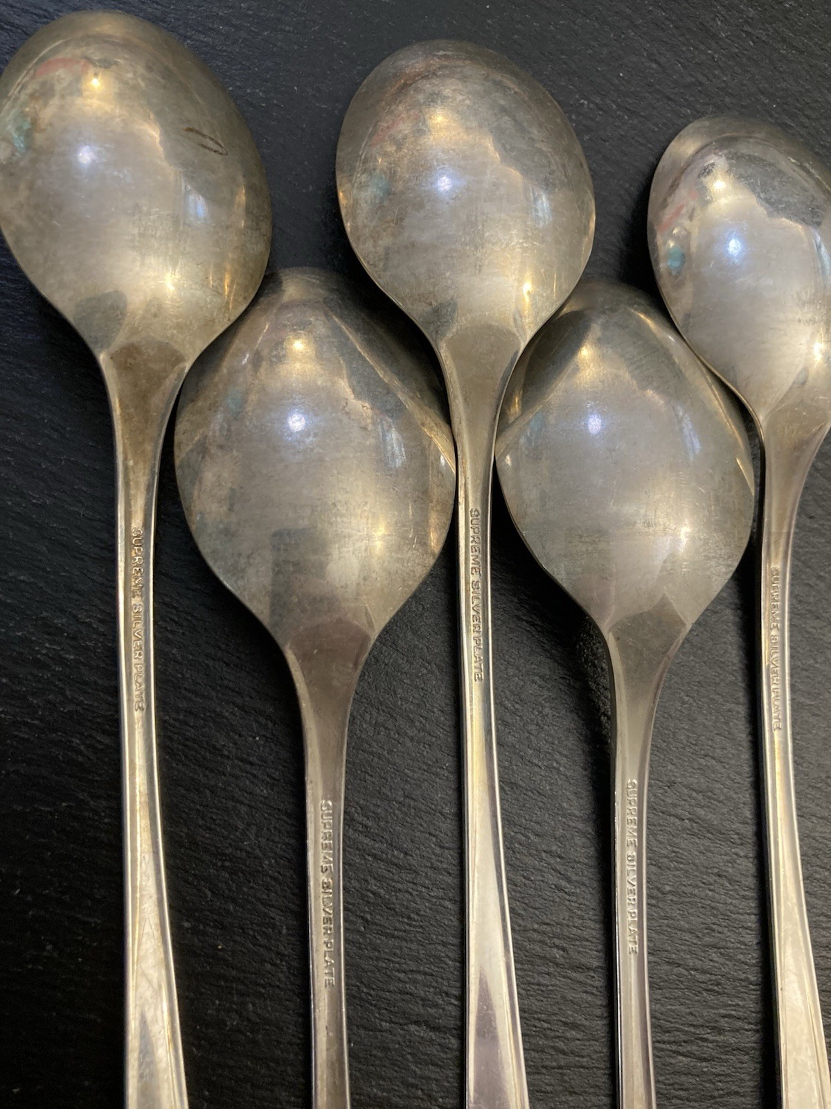 Supreme Silver Plate International CONCEPT 5 Iced Teaspoons SHIPS FREE