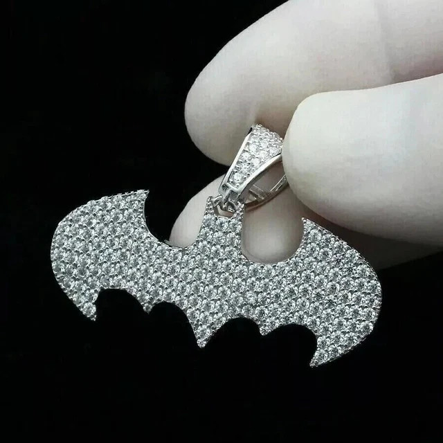1.50Ct Round Cut Diamond Men’s Pendant in 14k White Gold Plated