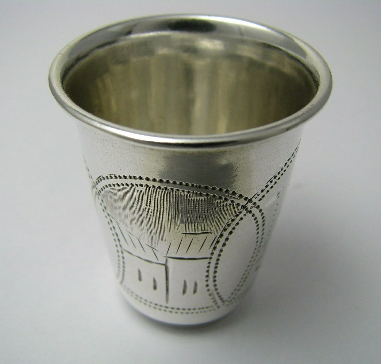 IMPERIAL RUSSIAN SILVER CUP KIDDUSH CUP VODKA CUP Israel Zakhoder Kiev 1899-1908