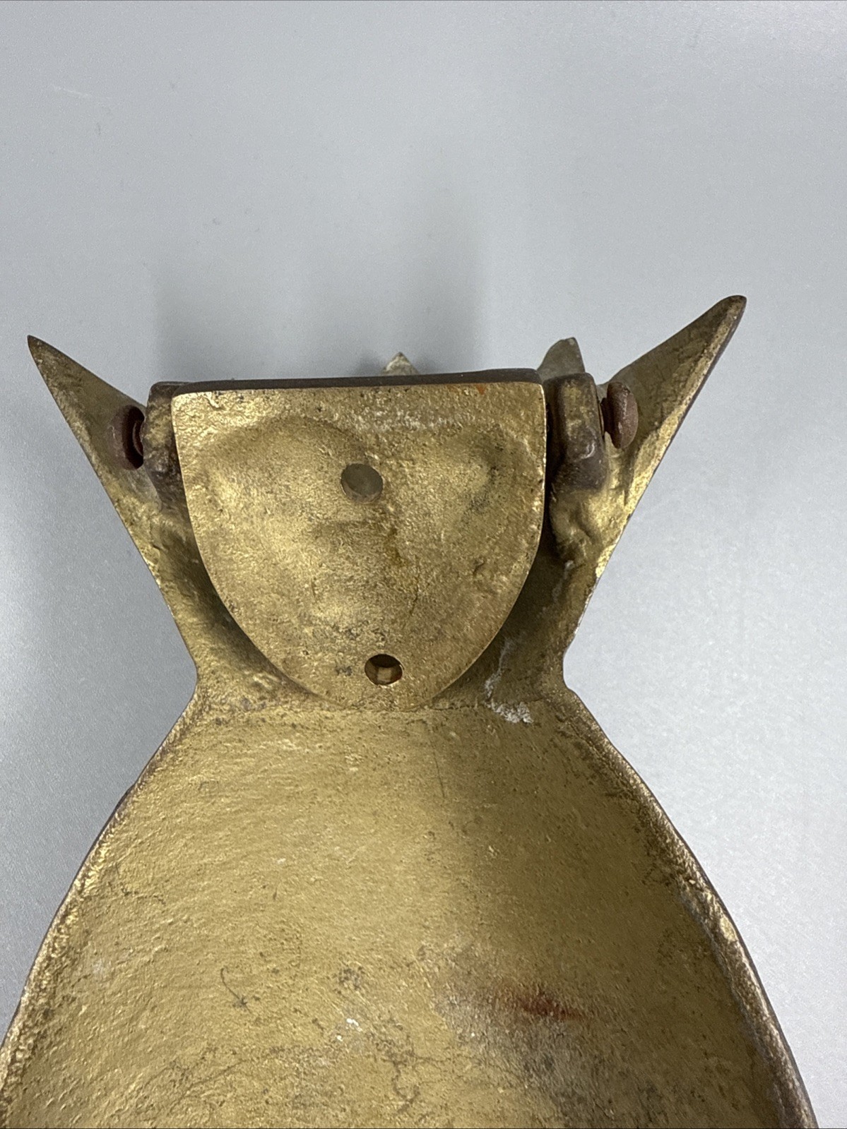 VTG Heavy Large Solid Brass Pineapple Door Knocker 8” X 4.5” Very Detailed