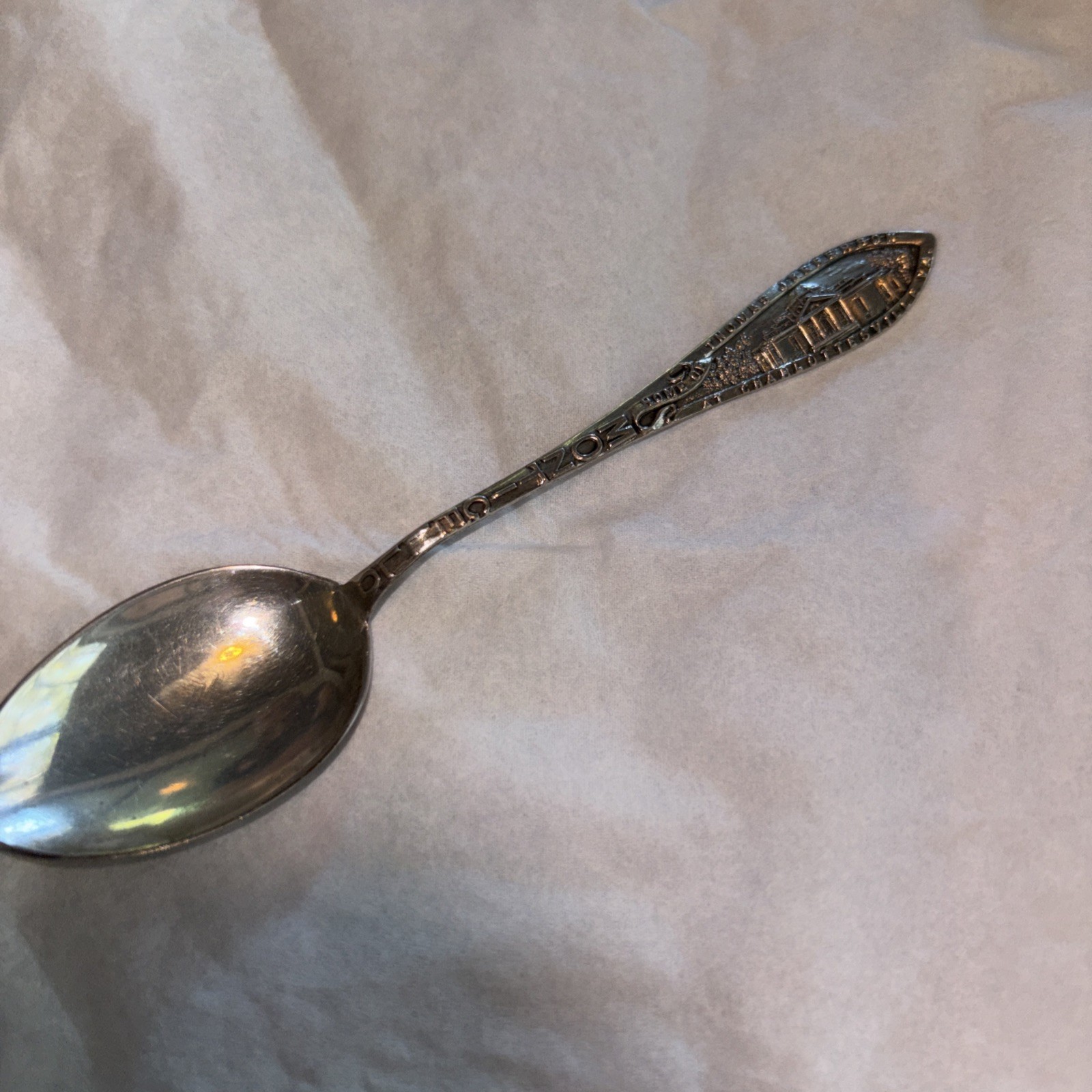 Monticello Thomas Jefferson Charlottesville, Va Souvenir Spoon Sterling